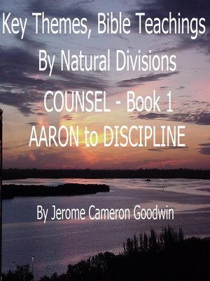 cover image of COUNSEL--AARON to DISCIPLINE--Book 1--KTBND